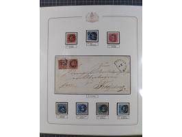 ABENSBERG bis ZWIESEL, 3-bändige Sammlung der geschlossenen Mühlradstempel mit weit über 600 Marken und Briefstücken und rund