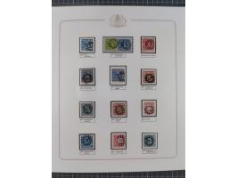 ABENSBERG bis ZWIESEL, 3-bändige Sammlung der geschlossenen Mühlradstempel mit weit über 600 Marken und Briefstücken und rund