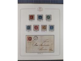 ABENSBERG bis ZWIESEL, 3-bändige Sammlung der geschlossenen Mühlradstempel mit weit über 600 Marken und Briefstücken und rund