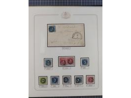 ABENSBERG bis ZWIESEL, 3-bändige Sammlung der geschlossenen Mühlradstempel mit weit über 600 Marken und Briefstücken und rund