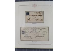 ABENSBERG bis ZWIESEL, 3-bändige Sammlung der geschlossenen Mühlradstempel mit weit über 600 Marken und Briefstücken und rund