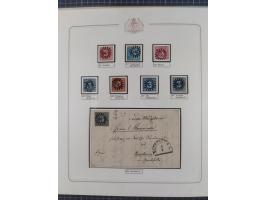 ABENSBERG bis ZWIESEL, 3-bändige Sammlung der geschlossenen Mühlradstempel mit weit über 600 Marken und Briefstücken und rund