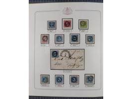 ABENSBERG bis ZWIESEL, 3-bändige Sammlung der geschlossenen Mühlradstempel mit weit über 600 Marken und Briefstücken und rund