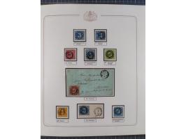 ABENSBERG bis ZWIESEL, 3-bändige Sammlung der geschlossenen Mühlradstempel mit weit über 600 Marken und Briefstücken und rund