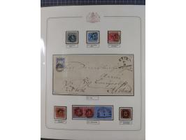 ABENSBERG bis ZWIESEL, 3-bändige Sammlung der geschlossenen Mühlradstempel mit weit über 600 Marken und Briefstücken und rund