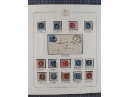 ABENSBERG bis ZWIESEL, 3-bändige Sammlung der geschlossenen Mühlradstempel mit weit über 600 Marken und Briefstücken und rund