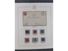 ABENSBERG bis ZWIESEL, 3-bändige Sammlung der geschlossenen Mühlradstempel mit weit über 600 Marken und Briefstücken und rund