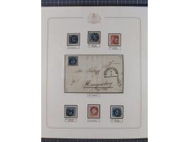 ABENSBERG bis ZWIESEL, 3-bändige Sammlung der geschlossenen Mühlradstempel mit weit über 600 Marken und Briefstücken und rund