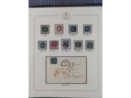 ABENSBERG bis ZWIESEL, 3-bändige Sammlung der geschlossenen Mühlradstempel mit weit über 600 Marken und Briefstücken und rund