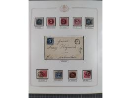 ABENSBERG bis ZWIESEL, 3-bändige Sammlung der geschlossenen Mühlradstempel mit weit über 600 Marken und Briefstücken und rund