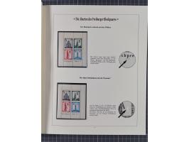 1949, postfrische Partie “Abarten des Freiburger Blockpaares”, dabei Blocks Mi.-Nr. 1A (12) und 1B (15) sowie ein gefälligkei