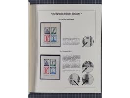 1949, postfrische Partie “Abarten des Freiburger Blockpaares”, dabei Blocks Mi.-Nr. 1A (12) und 1B (15) sowie ein gefälligkei