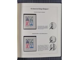 1949, postfrische Partie “Abarten des Freiburger Blockpaares”, dabei Blocks Mi.-Nr. 1A (12) und 1B (15) sowie ein gefälligkei