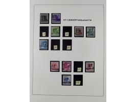 1948, Bezirkshandstempel, 2-bändige Sammlung mit hunderten von Einzelwerten und vielen Einheiten, postfrisch und wenig ungebr