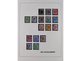 1948, Bezirkshandstempel, 2-bändige Sammlung mit hunderten von Einzelwerten und vielen Einheiten, postfrisch und wenig ungebr