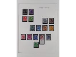 1948, Bezirkshandstempel, 2-bändige Sammlung mit hunderten von Einzelwerten und vielen Einheiten, postfrisch und wenig ungebr