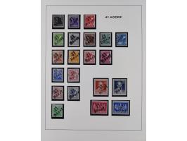 1948, Bezirkshandstempel, 2-bändige Sammlung mit hunderten von Einzelwerten und vielen Einheiten, postfrisch und wenig ungebr