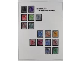 1948, Bezirkshandstempel, 2-bändige Sammlung mit hunderten von Einzelwerten und vielen Einheiten, postfrisch und wenig ungebr