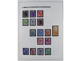 1948, Bezirkshandstempel, 2-bändige Sammlung mit hunderten von Einzelwerten und vielen Einheiten, postfrisch und wenig ungebr