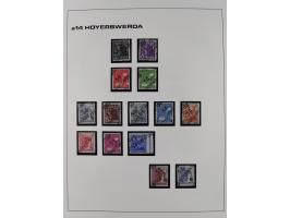 1948, Bezirkshandstempel, 2-bändige Sammlung mit hunderten von Einzelwerten und vielen Einheiten, postfrisch und wenig ungebr