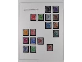 1948, Bezirkshandstempel, 2-bändige Sammlung mit hunderten von Einzelwerten und vielen Einheiten, postfrisch und wenig ungebr