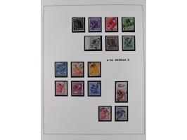 1948, Bezirkshandstempel, 2-bändige Sammlung mit hunderten von Einzelwerten und vielen Einheiten, postfrisch und wenig ungebr