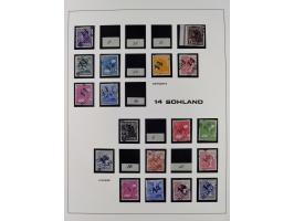 1948, Bezirkshandstempel, 2-bändige Sammlung mit hunderten von Einzelwerten und vielen Einheiten, postfrisch und wenig ungebr