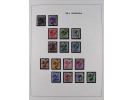 1948, Bezirkshandstempel, 2-bändige Sammlung mit hunderten von Einzelwerten und vielen Einheiten, postfrisch und wenig ungebr