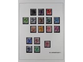 1948, Bezirkshandstempel, 2-bändige Sammlung mit hunderten von Einzelwerten und vielen Einheiten, postfrisch und wenig ungebr