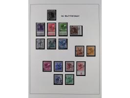 1948, Bezirkshandstempel, 2-bändige Sammlung mit hunderten von Einzelwerten und vielen Einheiten, postfrisch und wenig ungebr
