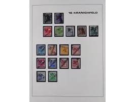1948, Bezirkshandstempel, 2-bändige Sammlung mit hunderten von Einzelwerten und vielen Einheiten, postfrisch und wenig ungebr