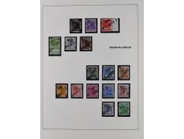 1948, Bezirkshandstempel, 2-bändige Sammlung mit hunderten von Einzelwerten und vielen Einheiten, postfrisch und wenig ungebr