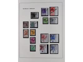 1948, Bezirkshandstempel, 2-bändige Sammlung mit hunderten von Einzelwerten und vielen Einheiten, postfrisch und wenig ungebr