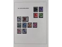 1948, Bezirkshandstempel, 2-bändige Sammlung mit hunderten von Einzelwerten und vielen Einheiten, postfrisch und wenig ungebr