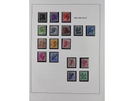 1948, Bezirkshandstempel, 2-bändige Sammlung mit hunderten von Einzelwerten und vielen Einheiten, postfrisch und wenig ungebr
