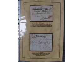 1762/1870 (ca.), DER GRENZÜBERGANG FORBACH/SAARBRÜCKEN, Ausstellungssammlung mit rund 230 Belegen, dabei Briefe aus bzw. nach