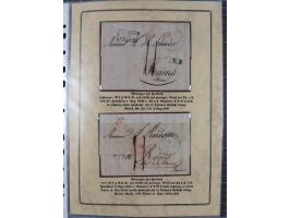 1762/1870 (ca.), DER GRENZÜBERGANG FORBACH/SAARBRÜCKEN, Ausstellungssammlung mit rund 230 Belegen, dabei Briefe aus bzw. nach