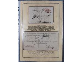 1762/1870 (ca.), DER GRENZÜBERGANG FORBACH/SAARBRÜCKEN, Ausstellungssammlung mit rund 230 Belegen, dabei Briefe aus bzw. nach