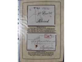 1762/1870 (ca.), DER GRENZÜBERGANG FORBACH/SAARBRÜCKEN, Ausstellungssammlung mit rund 230 Belegen, dabei Briefe aus bzw. nach