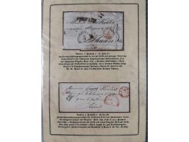 1762/1870 (ca.), DER GRENZÜBERGANG FORBACH/SAARBRÜCKEN, Ausstellungssammlung mit rund 230 Belegen, dabei Briefe aus bzw. nach