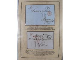 1762/1870 (ca.), DER GRENZÜBERGANG FORBACH/SAARBRÜCKEN, Ausstellungssammlung mit rund 230 Belegen, dabei Briefe aus bzw. nach