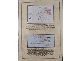 1762/1870 (ca.), DER GRENZÜBERGANG FORBACH/SAARBRÜCKEN, Ausstellungssammlung mit rund 230 Belegen, dabei Briefe aus bzw. nach