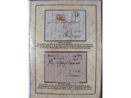 1762/1870 (ca.), DER GRENZÜBERGANG FORBACH/SAARBRÜCKEN, Ausstellungssammlung mit rund 230 Belegen, dabei Briefe aus bzw. nach