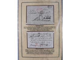 1762/1870 (ca.), DER GRENZÜBERGANG FORBACH/SAARBRÜCKEN, Ausstellungssammlung mit rund 230 Belegen, dabei Briefe aus bzw. nach