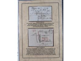 1762/1870 (ca.), DER GRENZÜBERGANG FORBACH/SAARBRÜCKEN, Ausstellungssammlung mit rund 230 Belegen, dabei Briefe aus bzw. nach