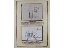 1762/1870 (ca.), DER GRENZÜBERGANG FORBACH/SAARBRÜCKEN, Ausstellungssammlung mit rund 230 Belegen, dabei Briefe aus bzw. nach
