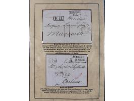 1762/1870 (ca.), DER GRENZÜBERGANG FORBACH/SAARBRÜCKEN, Ausstellungssammlung mit rund 230 Belegen, dabei Briefe aus bzw. nach