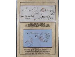 1762/1870 (ca.), DER GRENZÜBERGANG FORBACH/SAARBRÜCKEN, Ausstellungssammlung mit rund 230 Belegen, dabei Briefe aus bzw. nach