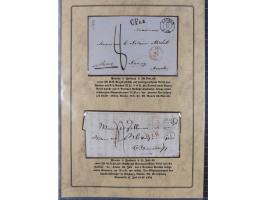 1762/1870 (ca.), DER GRENZÜBERGANG FORBACH/SAARBRÜCKEN, Ausstellungssammlung mit rund 230 Belegen, dabei Briefe aus bzw. nach