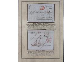 1762/1870 (ca.), DER GRENZÜBERGANG FORBACH/SAARBRÜCKEN, Ausstellungssammlung mit rund 230 Belegen, dabei Briefe aus bzw. nach